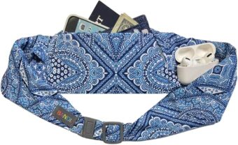 BANDI Pocketed Belt - Comfortable Waist Pack for Travel, Running